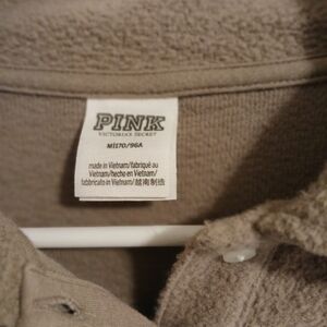 Reverse Fleece Cropped Polo